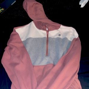 Pink half zip hoodie